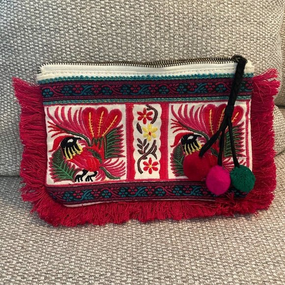 Target Handbags - Target Limited Edition Embroidered Boho Clutch